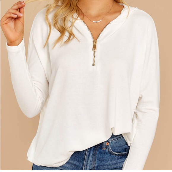 Red Dress Boutique Tops - Woman’s Quarter Zip Hoodie